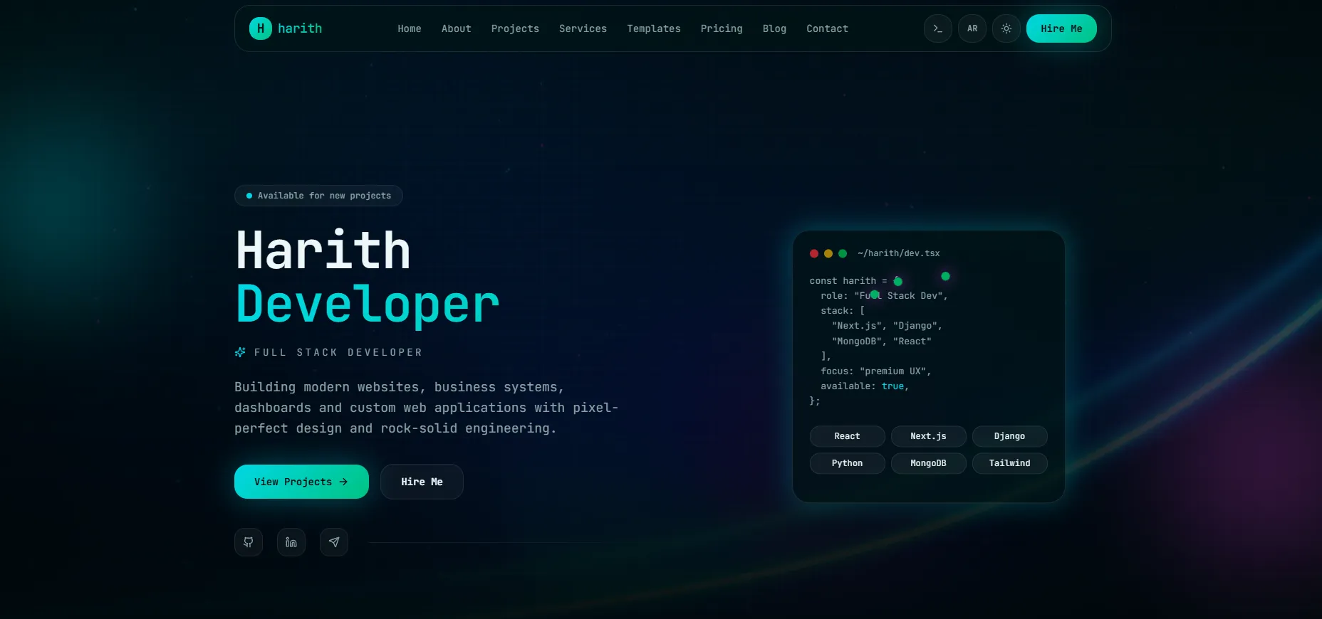 Nexus Portfolio Template
